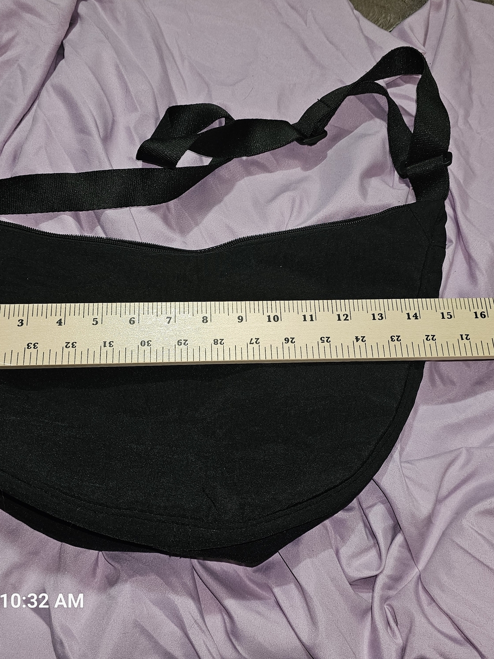 Black Crossbody Sling Bag Large